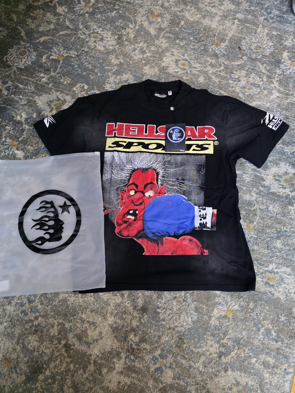 Hells Gar Sports Black Graphic Boxing Tee